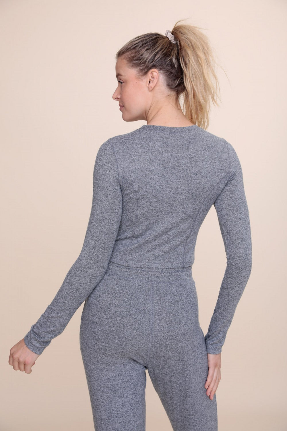 Cropped Long Sleeve Top